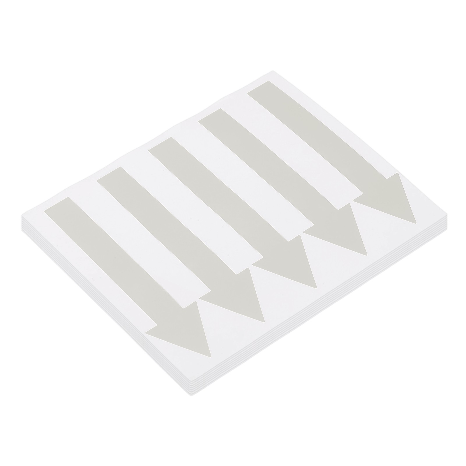Arrow Sticker, (5×1.2 Inch, Light Gray) (40 Pcs), Waterproof Arrow Sign Sticker