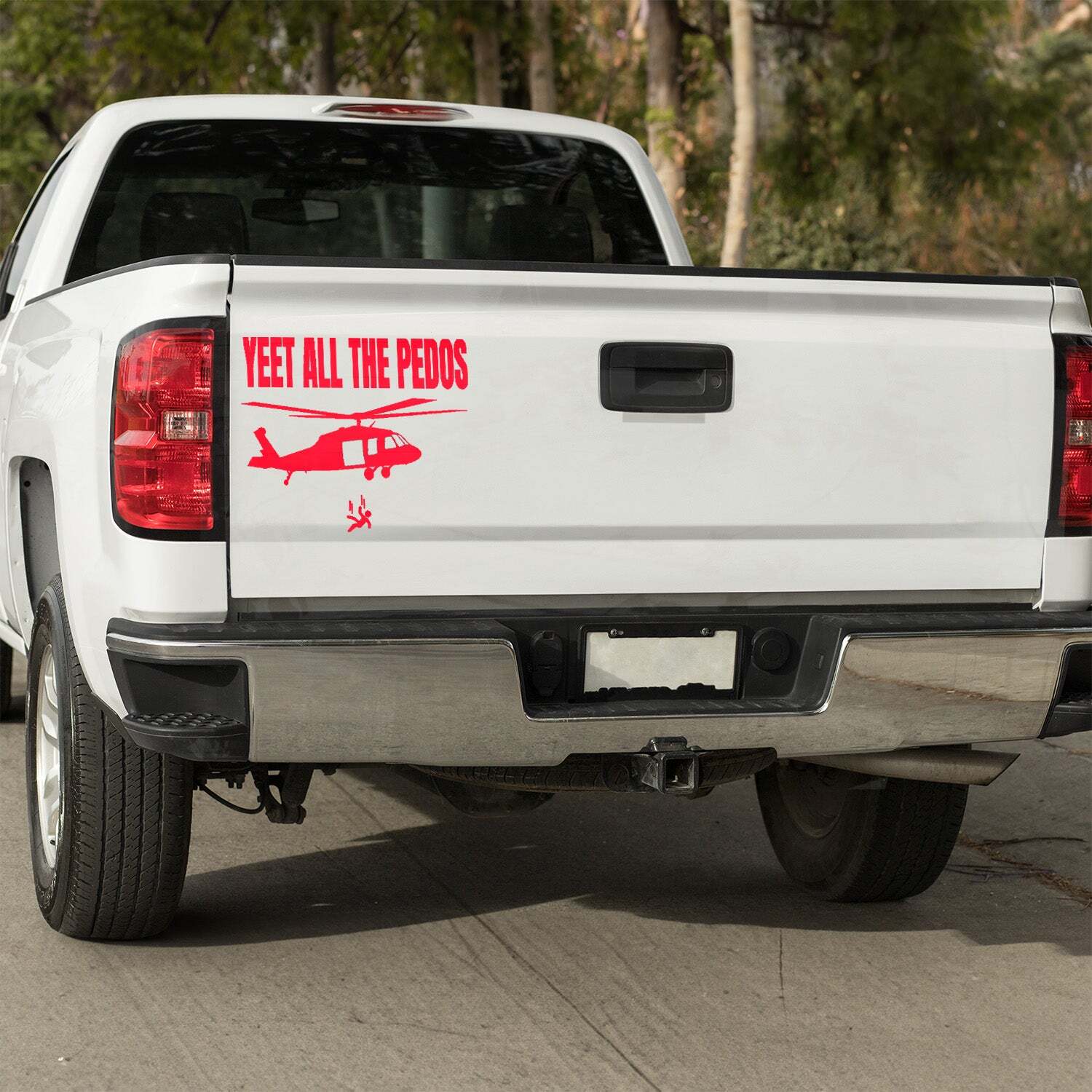 yeet all the Pedos Vinyl Decal Epstein Truck Car Van Laptop sticker
