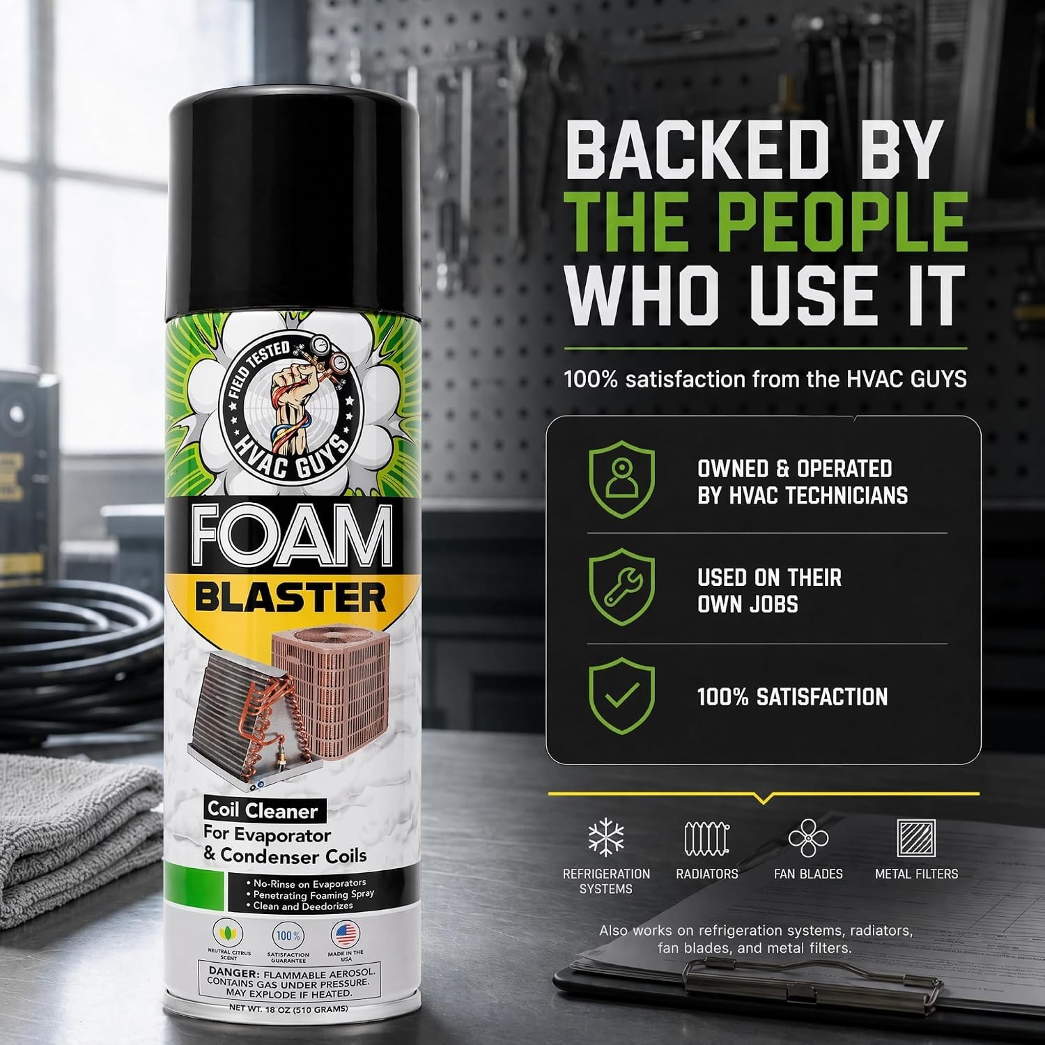 Foam Blaster AC Coil Cleaner for Unit 18 Fl Oz (Pack of 6)