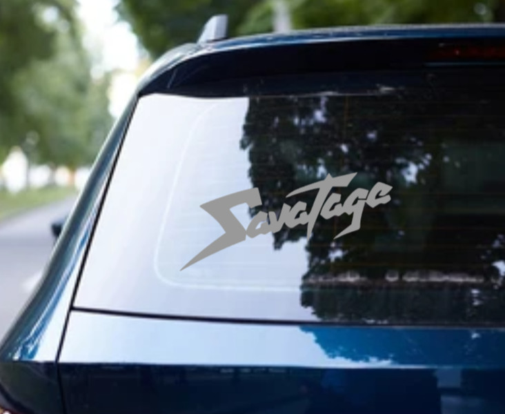Savatage Logo Vinyl Sticker Decal Heavy Metal Band Car Bumper Overkill Helloween
