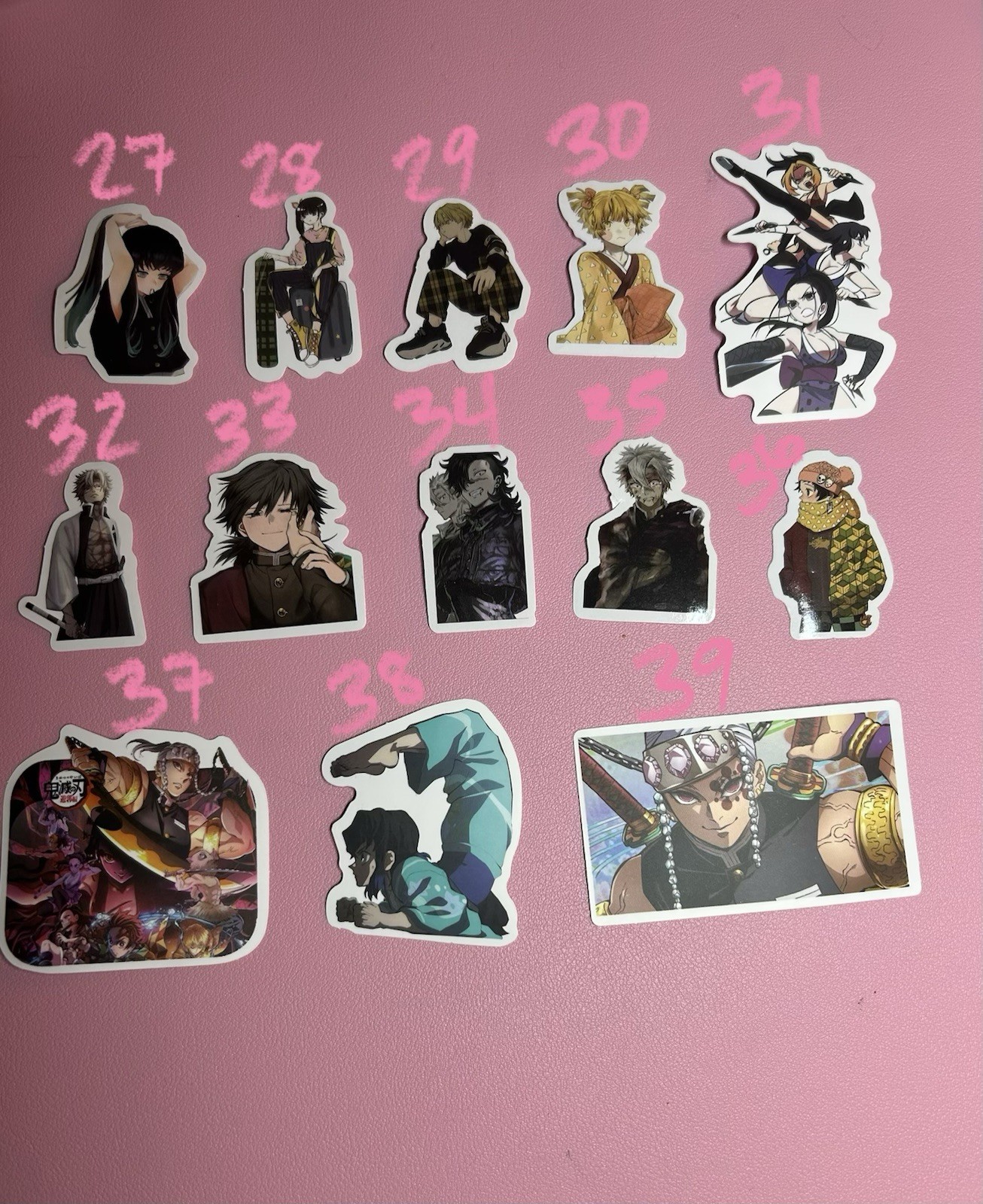 Demon Slayer , Genshin Impact And More Anime Stickers