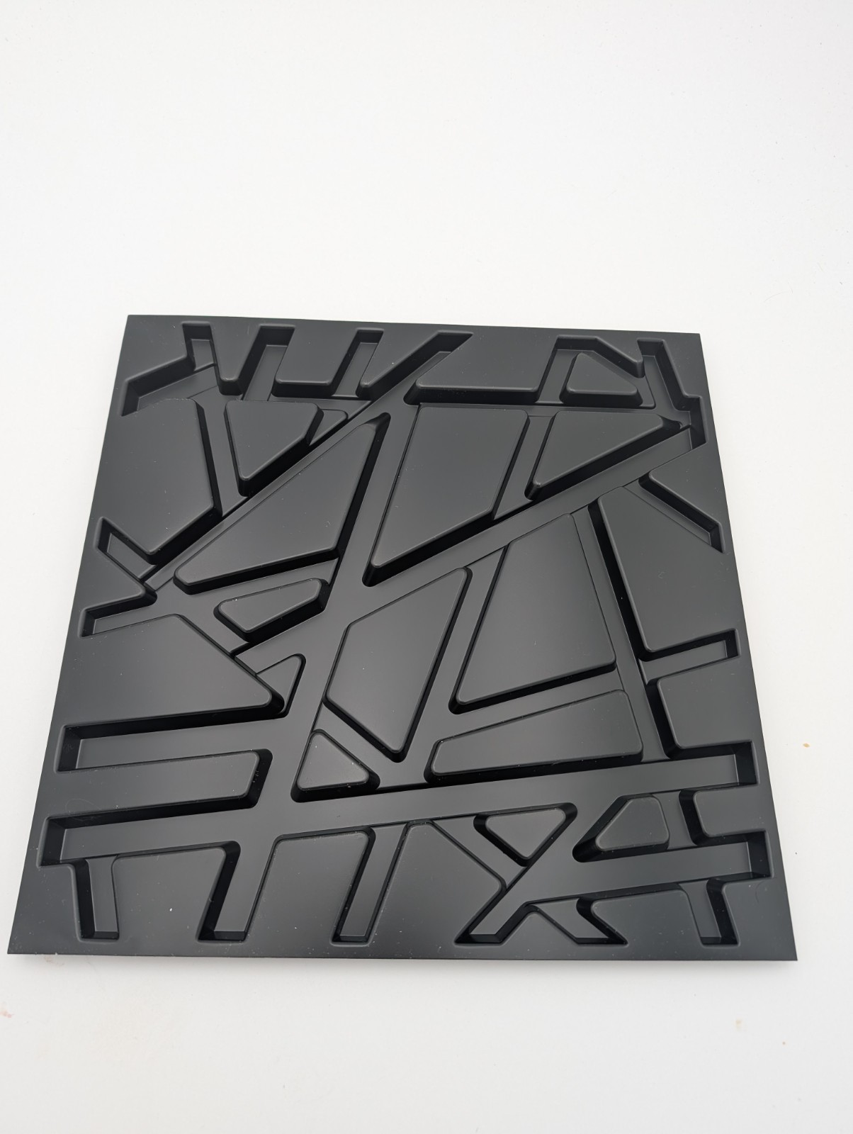 12"x12" Paintable 3D Wall Panels – Black Accent for Living Room & Gaming 30 Pk