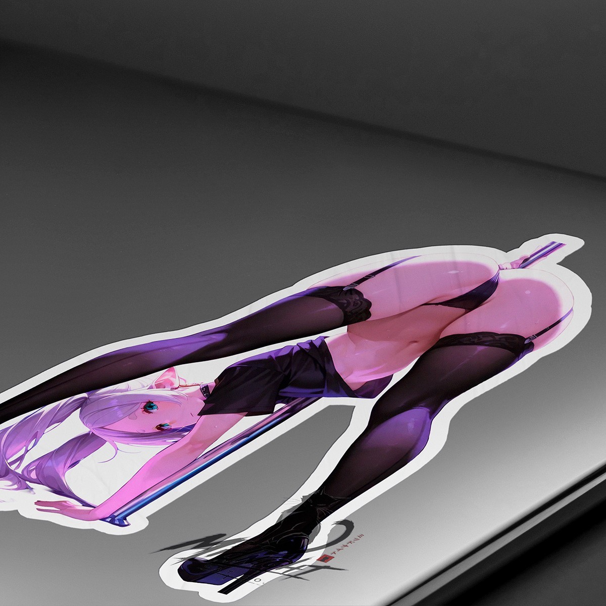 Elf Waifu 7in Vinyl Sticker Anime Manga Lewd Laptop Skateboard Car