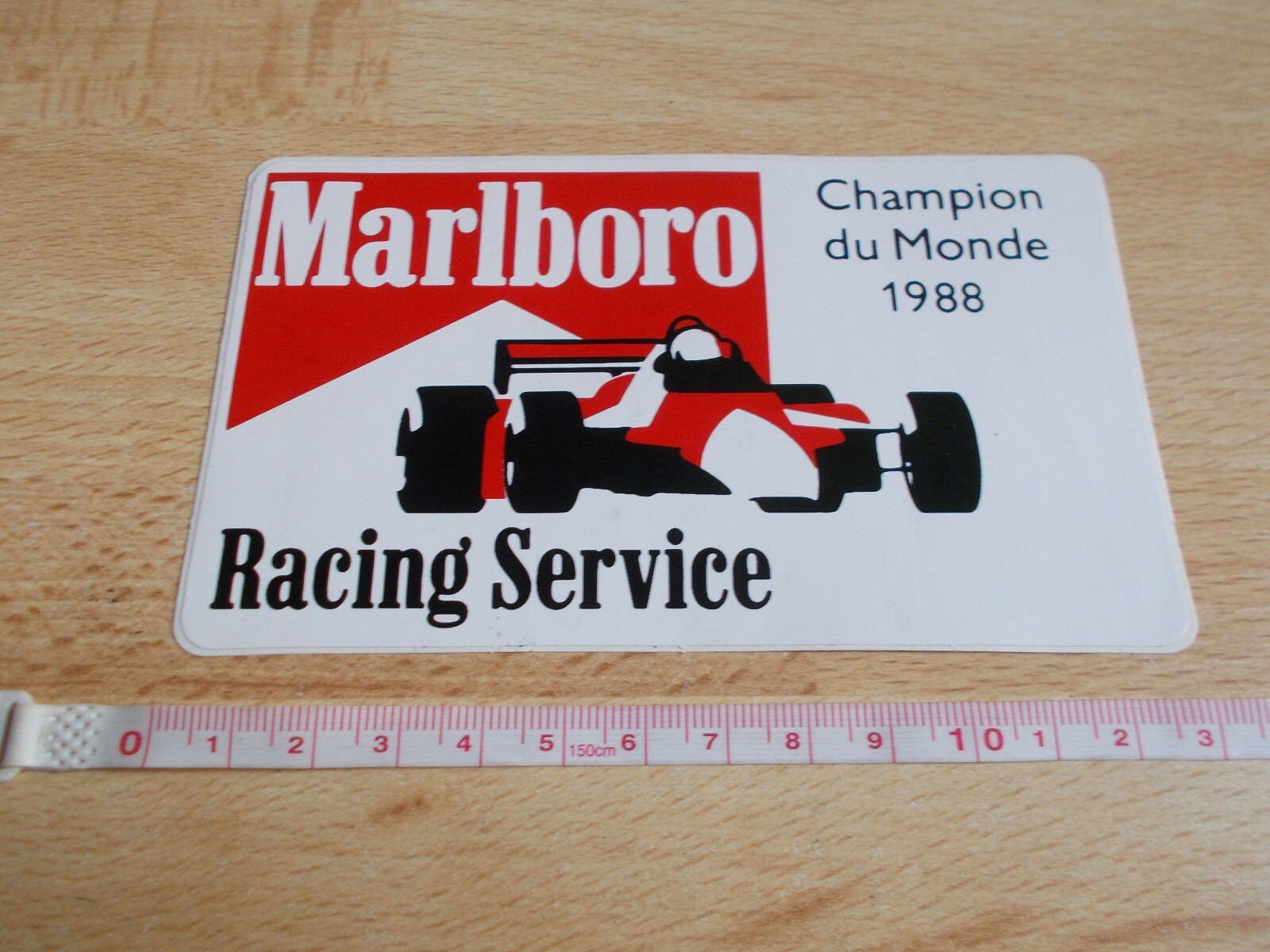 Sticker Marlboro Racing Service – Formula 1 – Champion World 1988