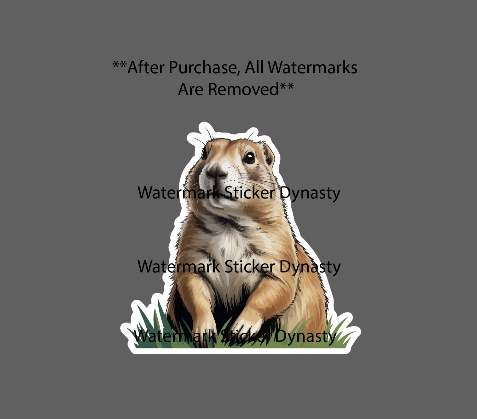Prairie Dog Sticker Waterproof Decal Animal Wildlife Gift Outdoor Gift NEW