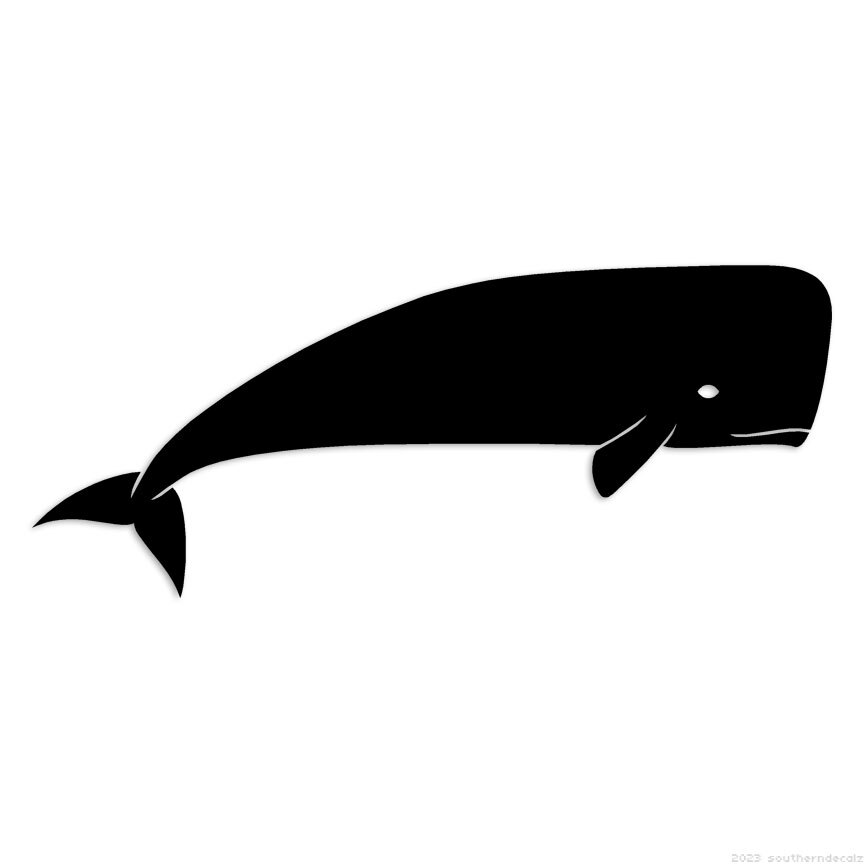Blue Whale – Decal Sticker – Multiple Colors & Sizes – ebn6625