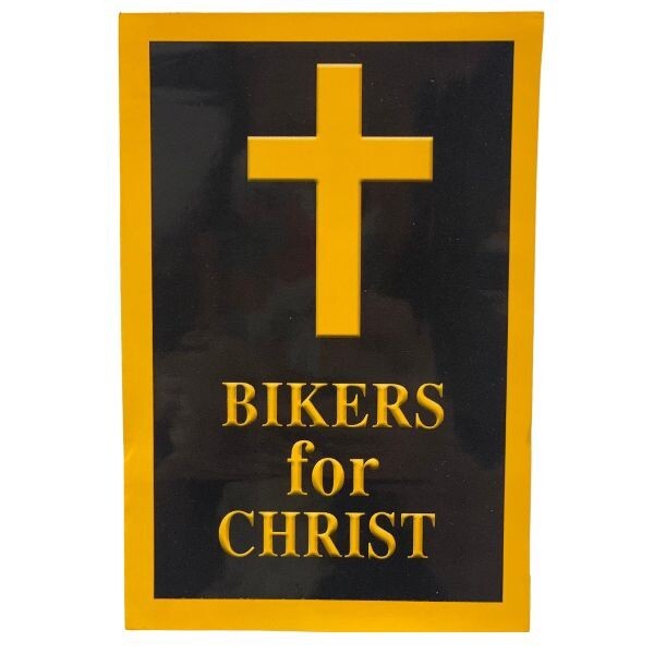 Bikers For Christ Rectangular Magnet 6"X 4" Car Truck Fridge Decal Free Shipping
