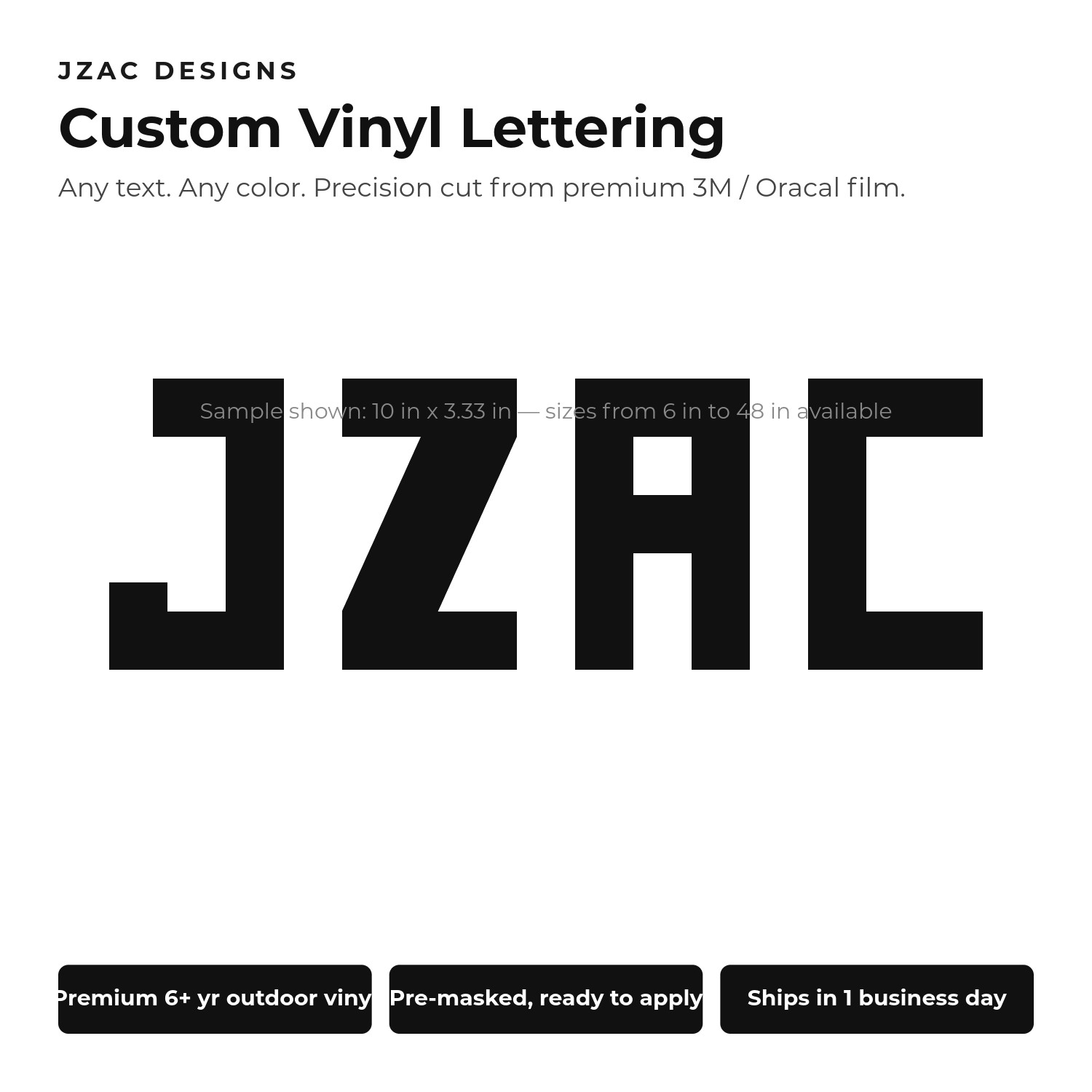 Custom Boat Registration Numbers Vinyl Decal PAIR 3in USCG Compliant Kit