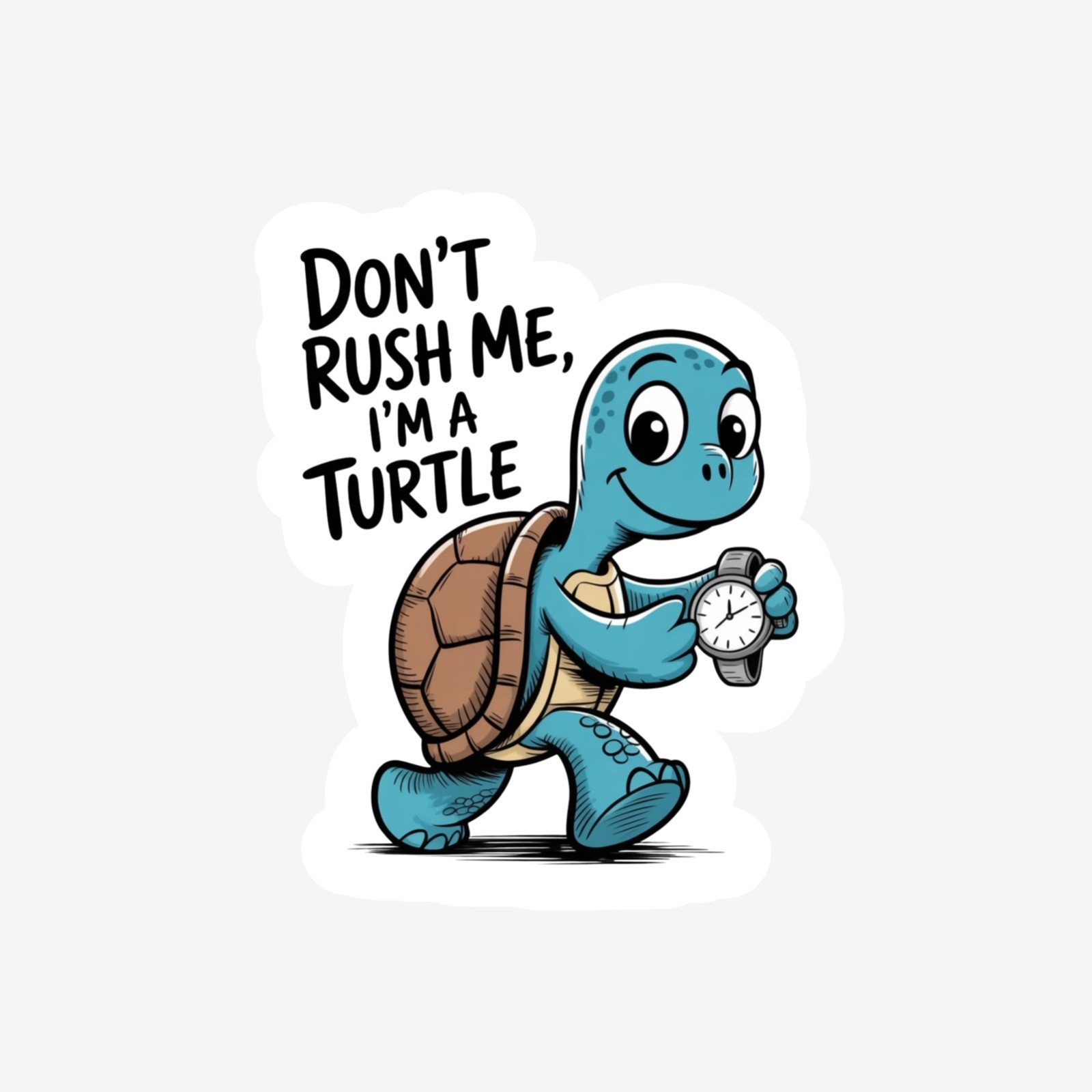 Fun Humor Animal Turtle Quote Attitude Sarcastic Whimsical Vinyl Decal Sticker