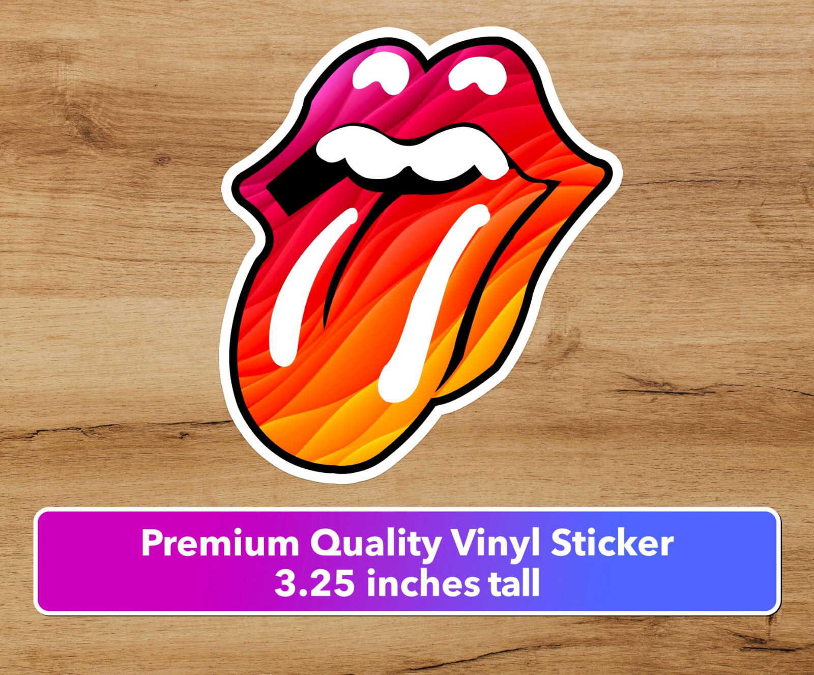 ROLLING STONE TONGUE Premiun Vinyl Sticker Decal Car truck laptop Mick Tongue