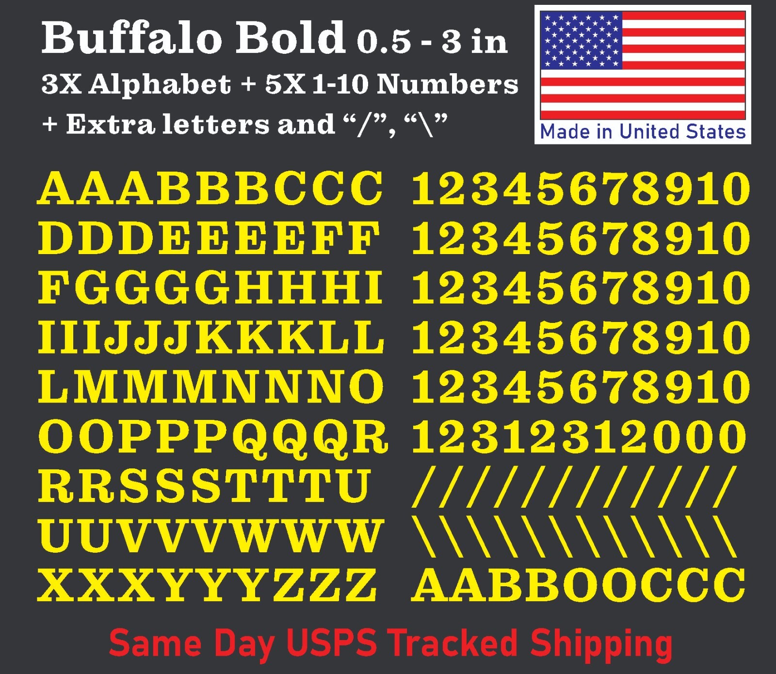 3XAlphabet & 0-10 Vinyl Decal Numbers – A-Z+0-10 Mailbox Address Decal Stickers