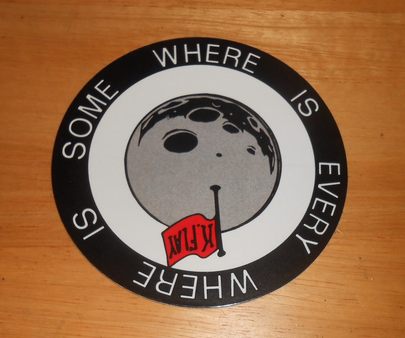 K. Flay Everywhere is Somewhere Is Sticker Promo (circle) 4“ Rap