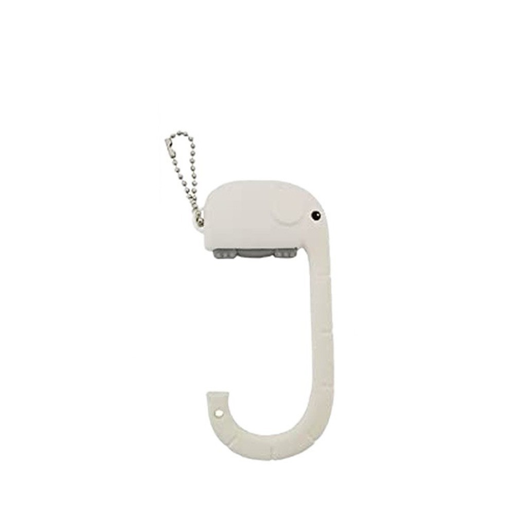 Portable Lightweight Bag Hook No Tools Required Desk Edge Mount White Pink