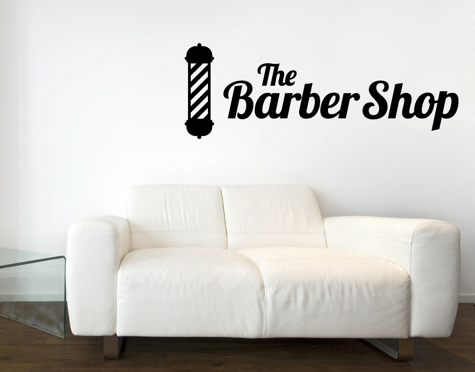 Wall Vinyl Decal Sticker Barber Gentlemens Salon Moustache Haircut Shave (n1549)
