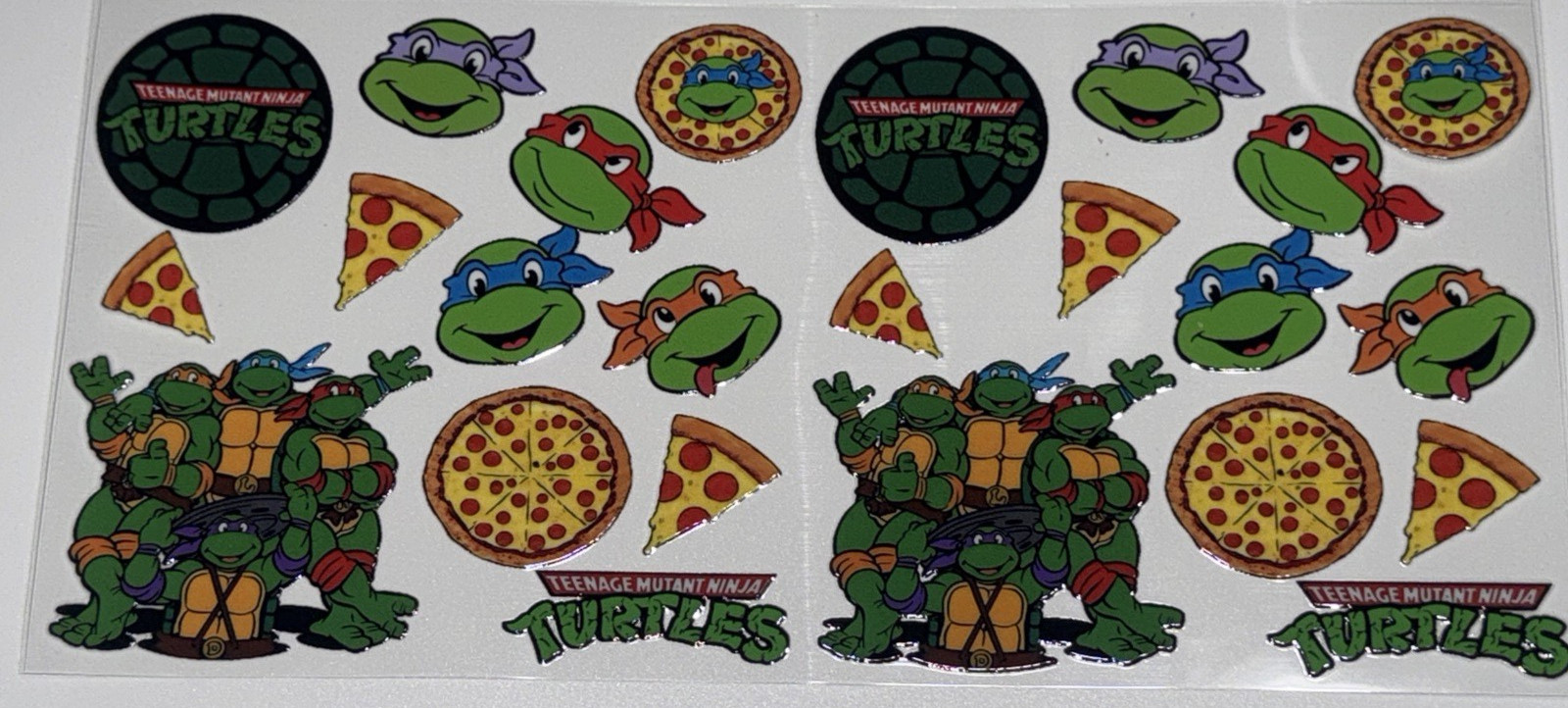 4 Cup Wraps Teenage Mutant Ninja Turtles UV DTF Assorted Set for 16 oz Cups TMNT