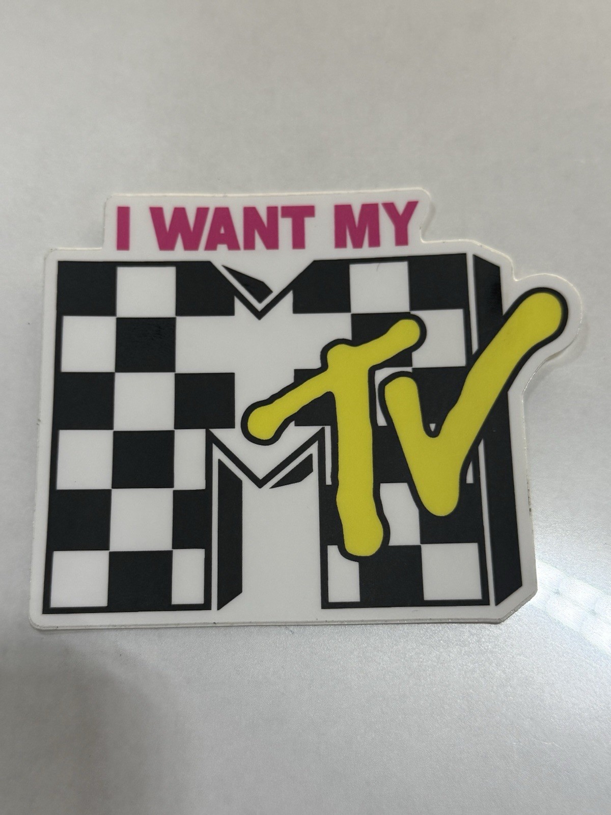 MTV Magnet logo 80s 90s skate cell laptop bumper vinyl magnet