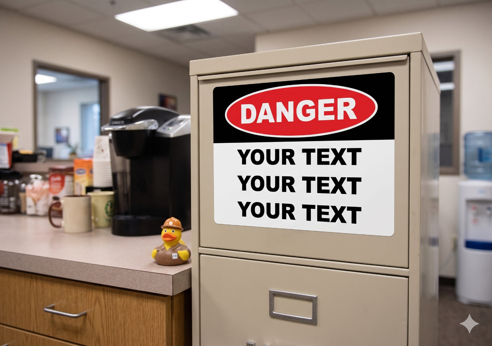 DANGER CUSTOM TEXT DECAL SAFETY SIGN STICKER NOVELTY SAFETY Warning Alert