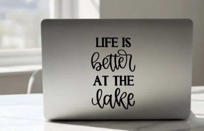 Life Is Better At The Lake Vinyl Decal Bumper Sticker Car Truck Window Wall Art