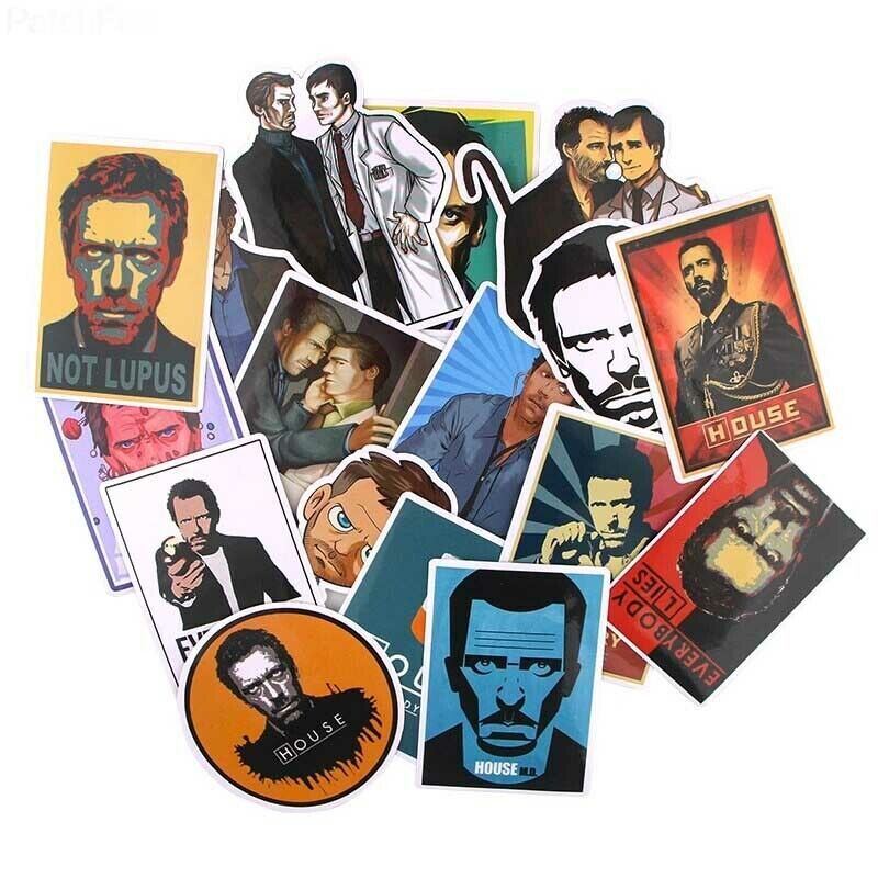 HOUSE Stickers ~ Dr. Gregory ~ EVERYBODY LIES ~ TV Show~Laptop Waterproof Decals