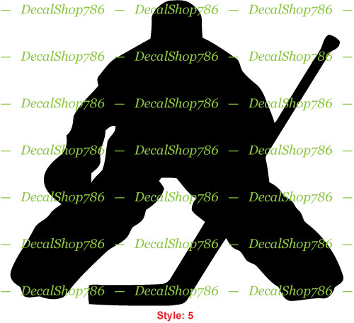 Ice Hockey Goalie – Sports – Car Vinyl Die-Cut Peel N' Stick Decals / Stickers