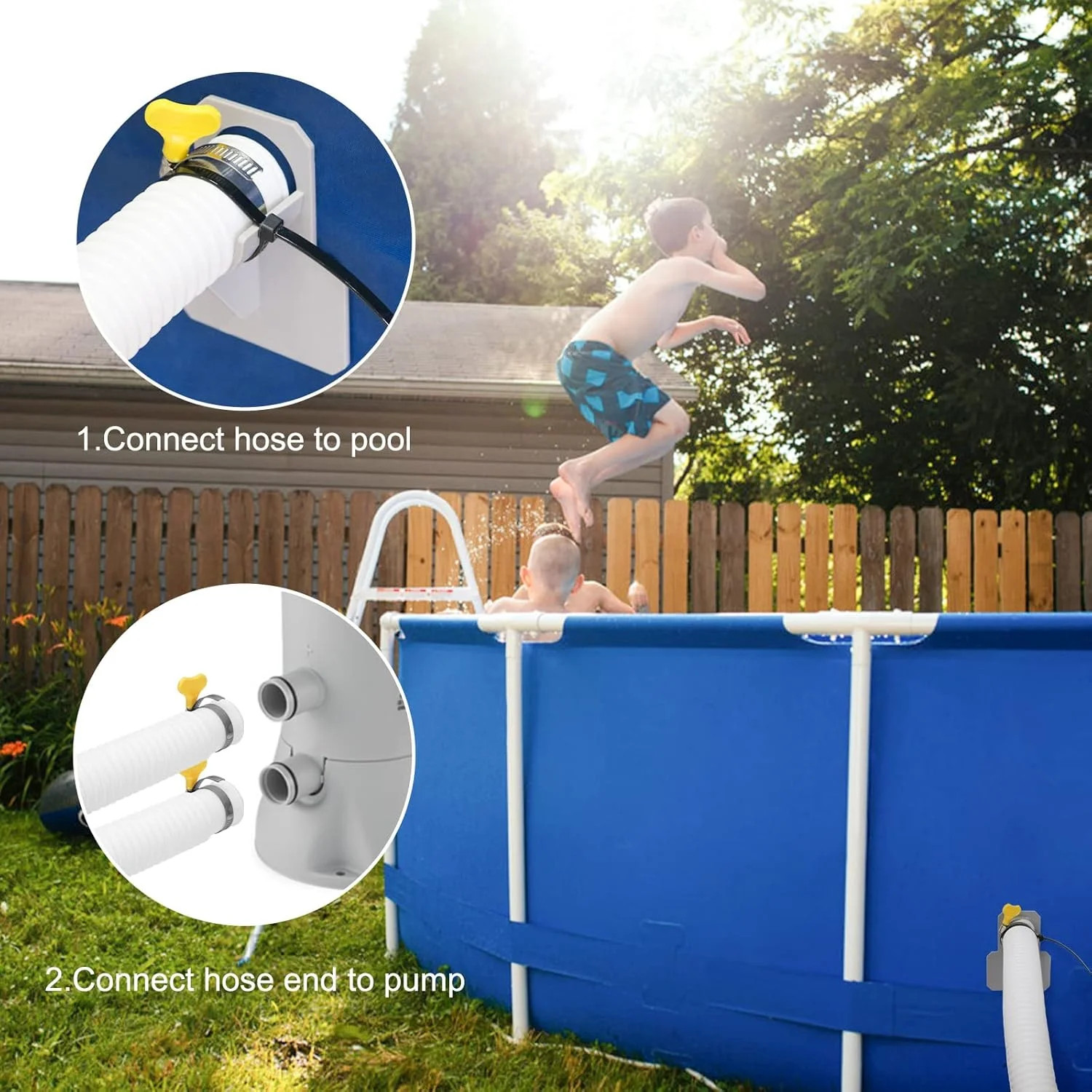 Replacement Hose for Pool Pump 1.25" Diameter Swimming Pool Hose for Above Groun
