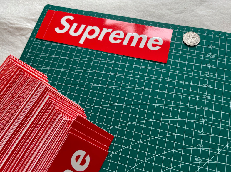 Supreme Box Logo Sticker Red Authentic Various Pack Free Shipping Ship SameDay