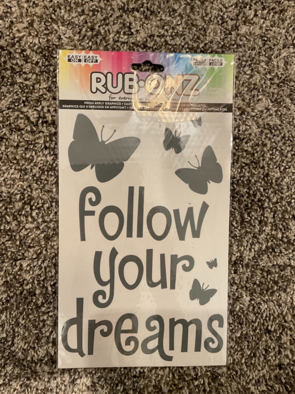 Rub-Onz for everywhere! ‘follow your dreams’ sticker