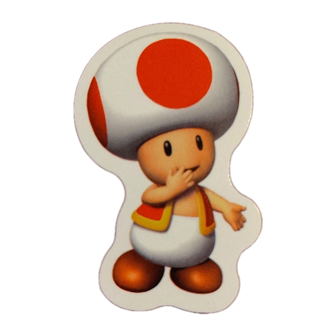 Toad, Super Mario, Nintendo, Fun Adorable Glossy Vinyl Sticker, Decal 1.75"