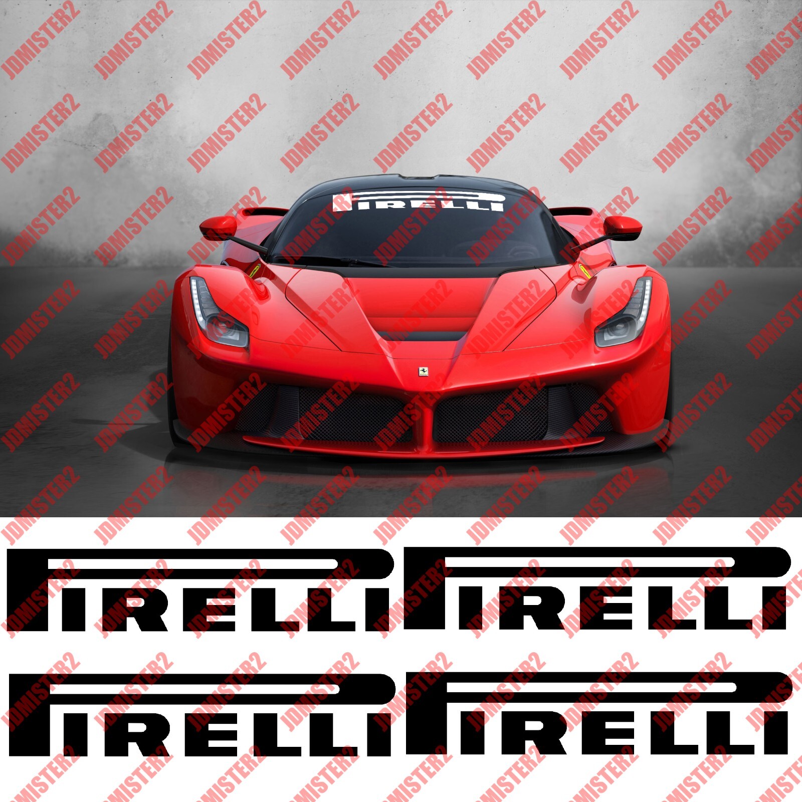 Pirelli Tires Decal Die Cut Vinyl Pirelli Sticker Graphics Logo – ANY SIZE