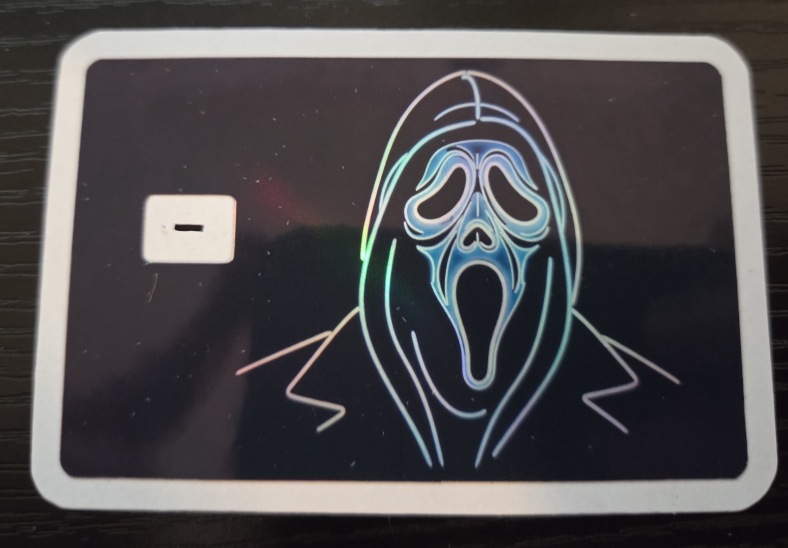 Neon Horror Halloween Killer Credit Debit Card ATM Skin Sticker Jason Michael US