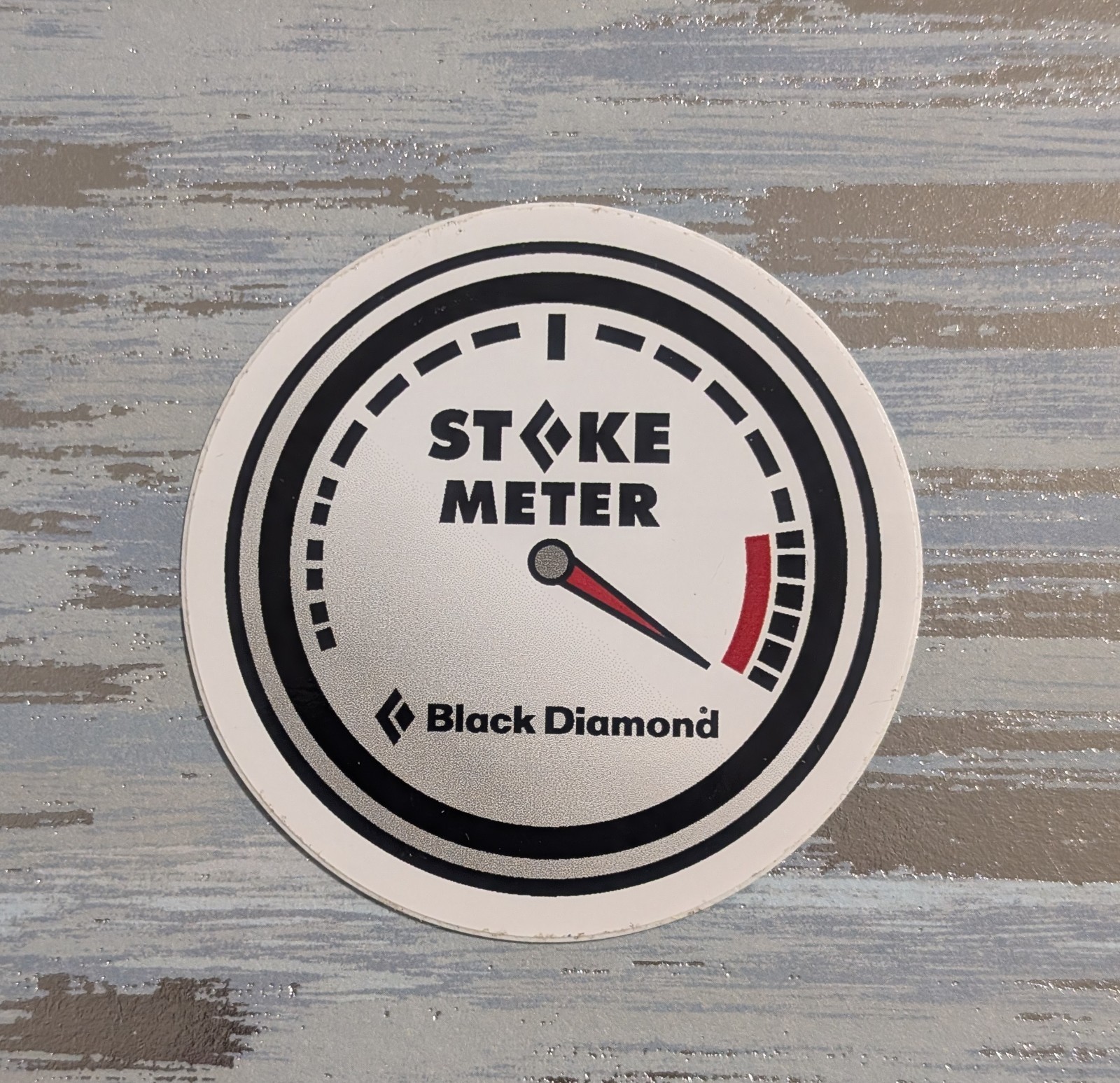 Black Diamond Stoke Meter Sticker – Mountain Hiking Climbing Sports Skiing Gear