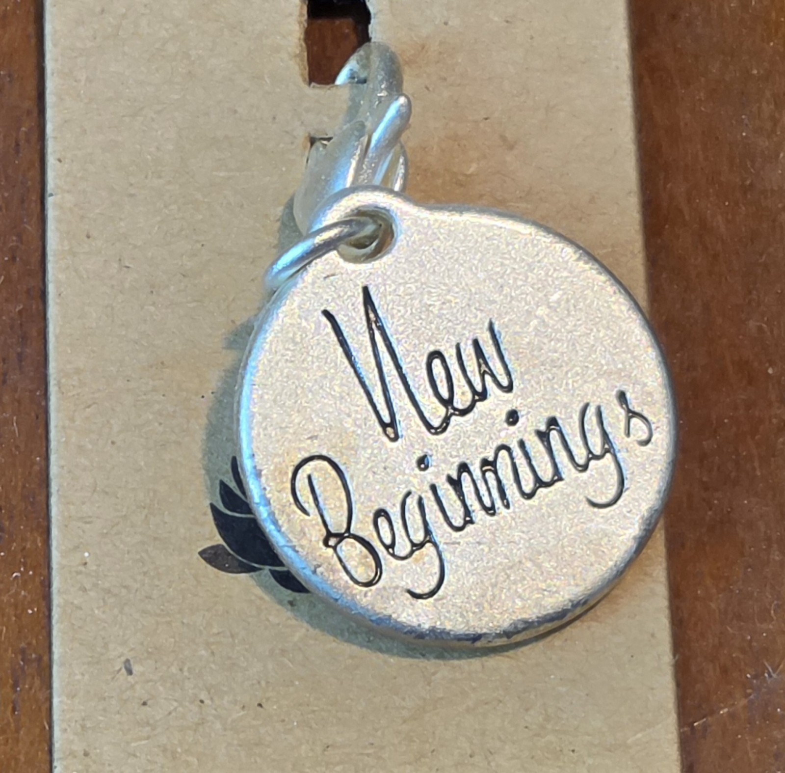 NEW Amanda Blu LOTUS Charm NEW BEGINNINGS Gold and Silver Two Tone