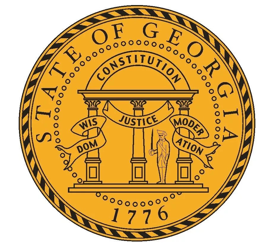 Georgia State Seal Sticker Decal R529