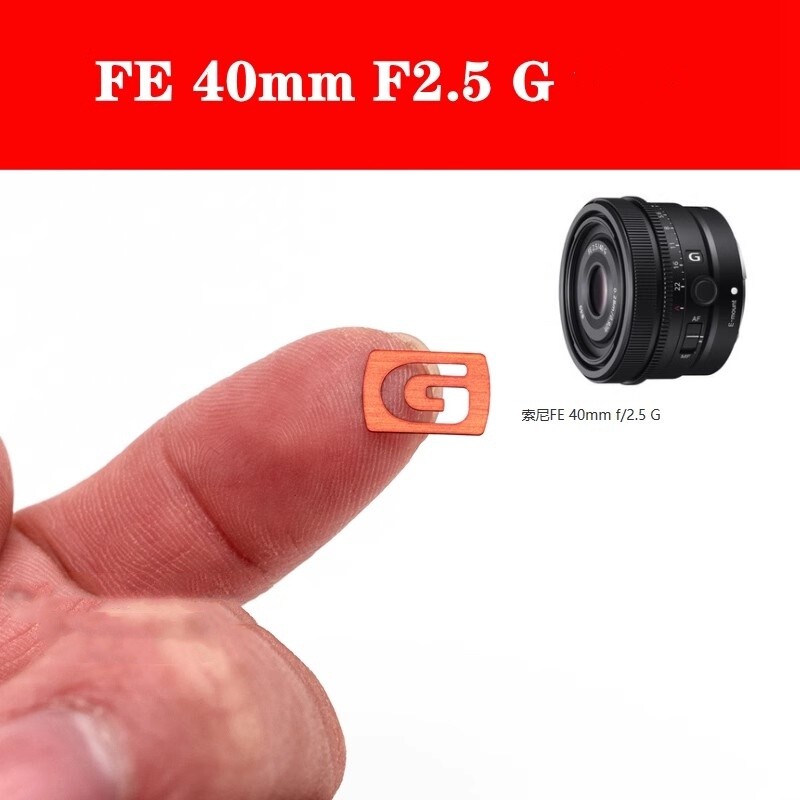 For SONY Black G to Red GM Master lens label accessory G Master Metal label