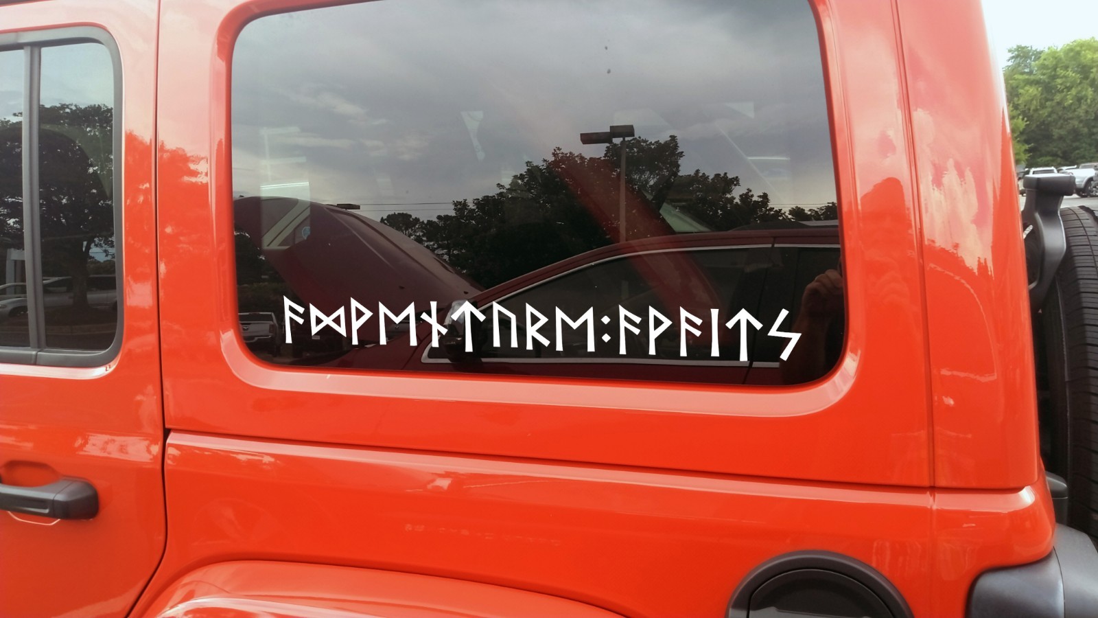 Adventure Awaits Runes V2 Vinyl Decal Viking Norse Celtic Futhark Hood Sticker