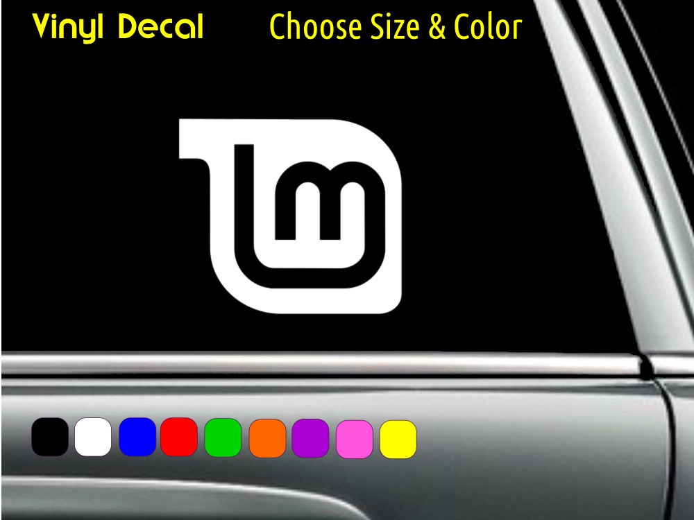 LINUX MINT logo Vinyl Decal Laptop Car Window Sticker CHOOSE SIZE COLOR