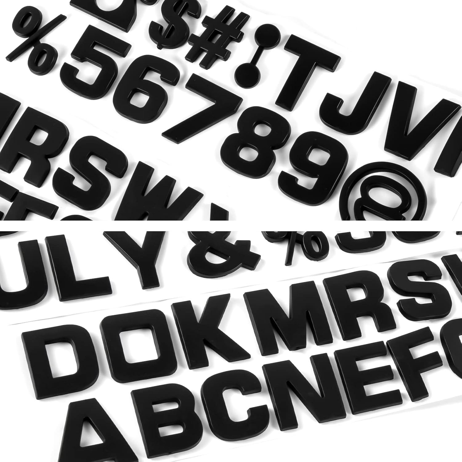 43 pegatinas con letras y emblemas para coche, 3D, cromadas, para bricolaje