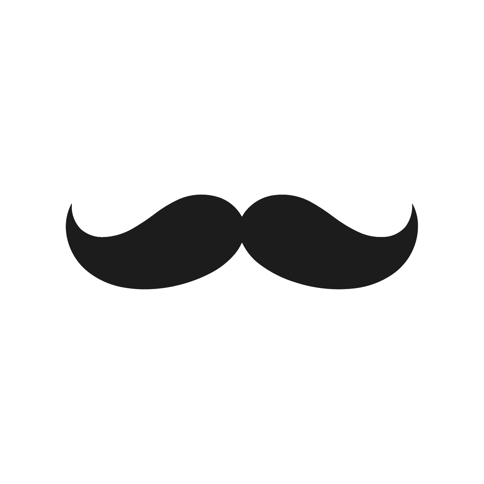 Handlebar Mustache Vinyl Decal Classic Curled Mustache Sticker Barber Shop
