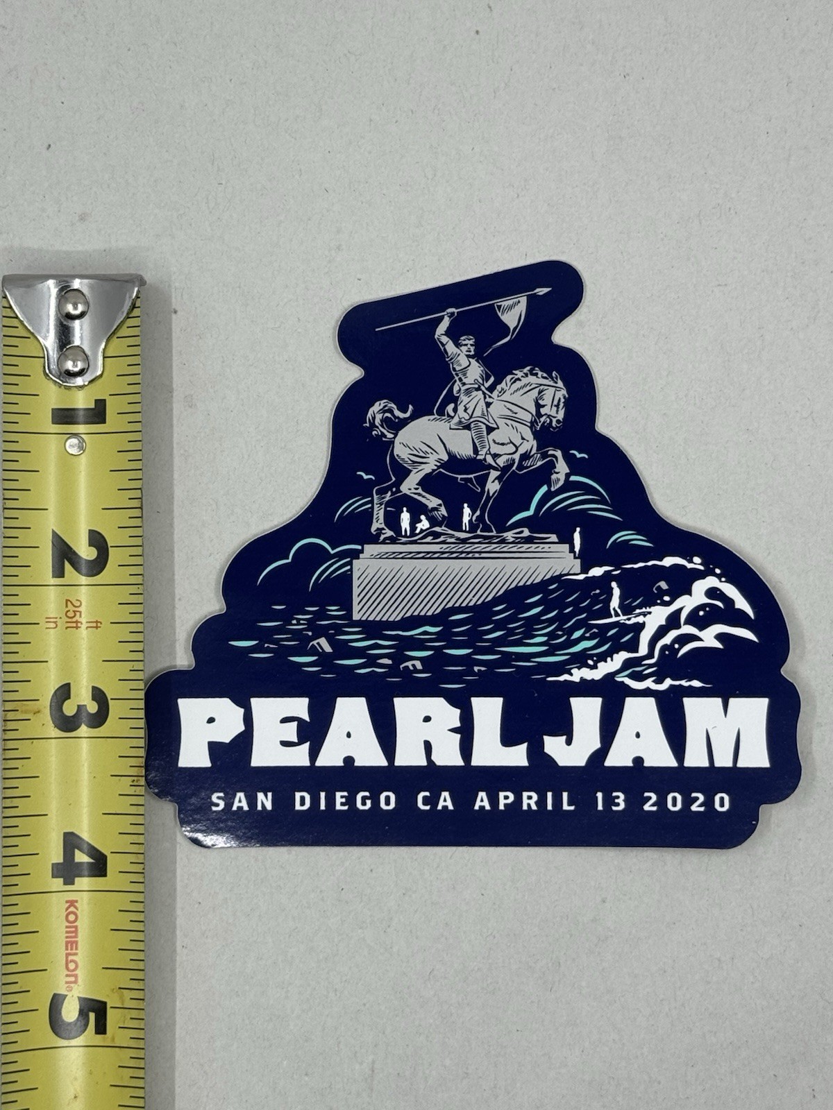 Pearl Jam San Diego CA 2020 event sticker Gigaton tour canceled show Vedder