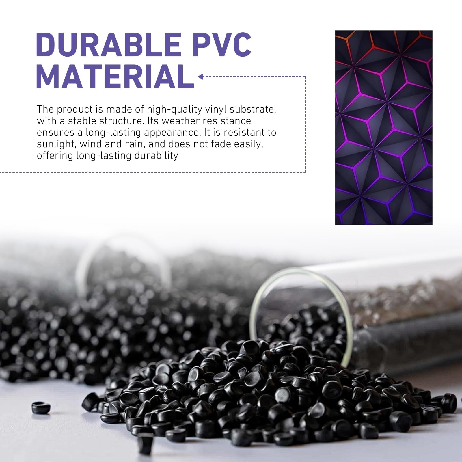 2 PCS Car Door B-Pillar Sticker, Personalized Geometry Hexagon Pattern Middle…