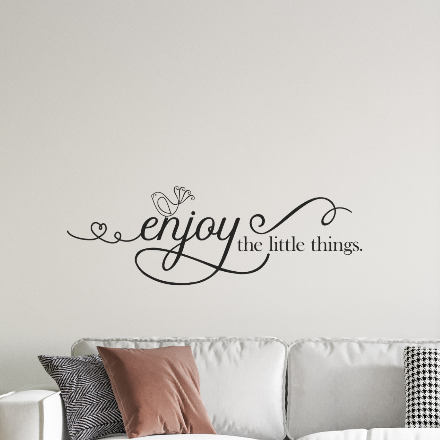 Motivational Wall Decal Quote – Enjoy the Little Things – Inspirational Decor