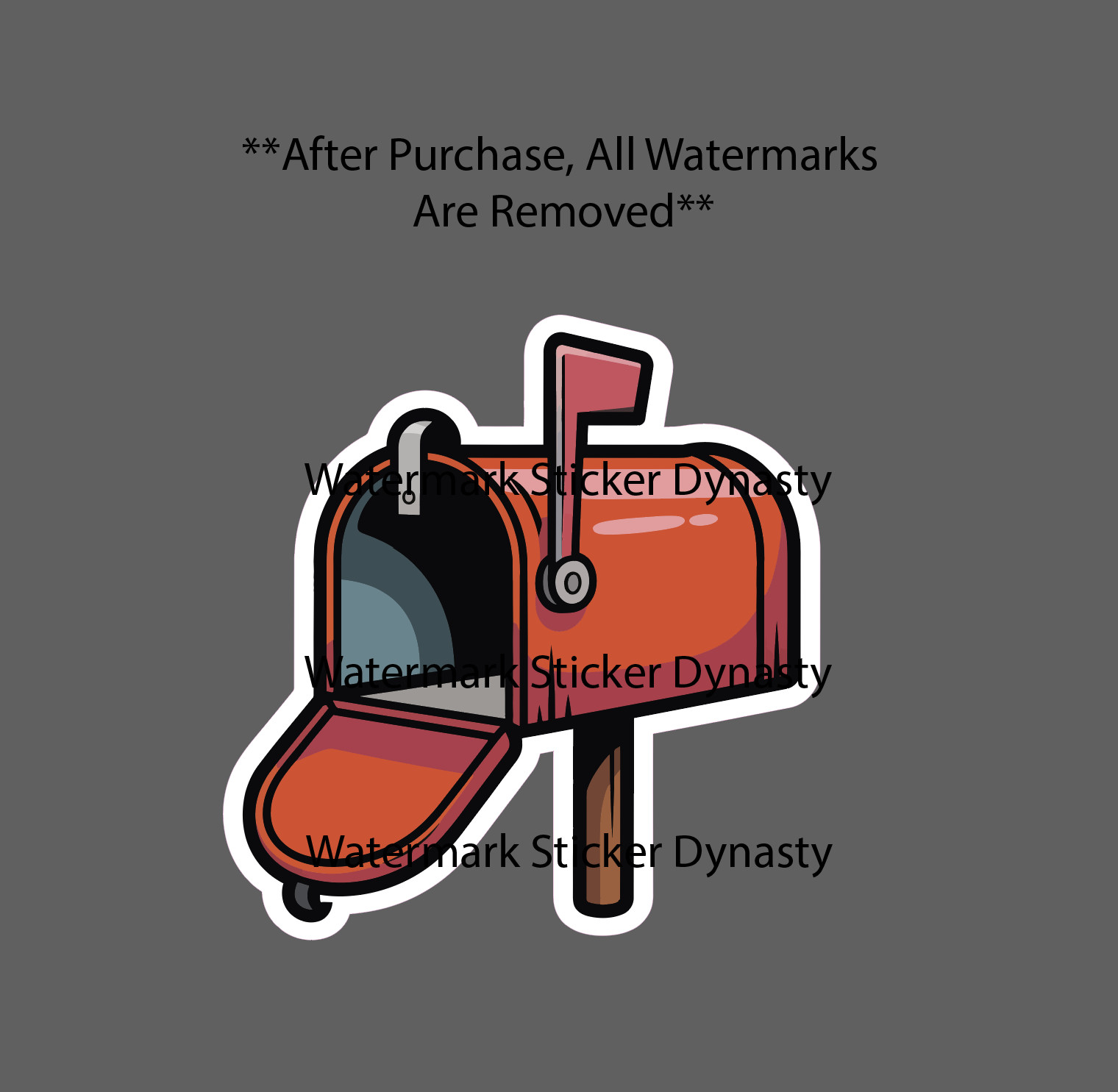Mailbox Sticker Waterproof Decal Mail Package Business Shipping Gift NEW